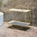 Bathroom Storage Rack Toilet Countertop Double Layer Iron Cosmetics Storage Holders Skincare Lipstick Organizer Display Stand