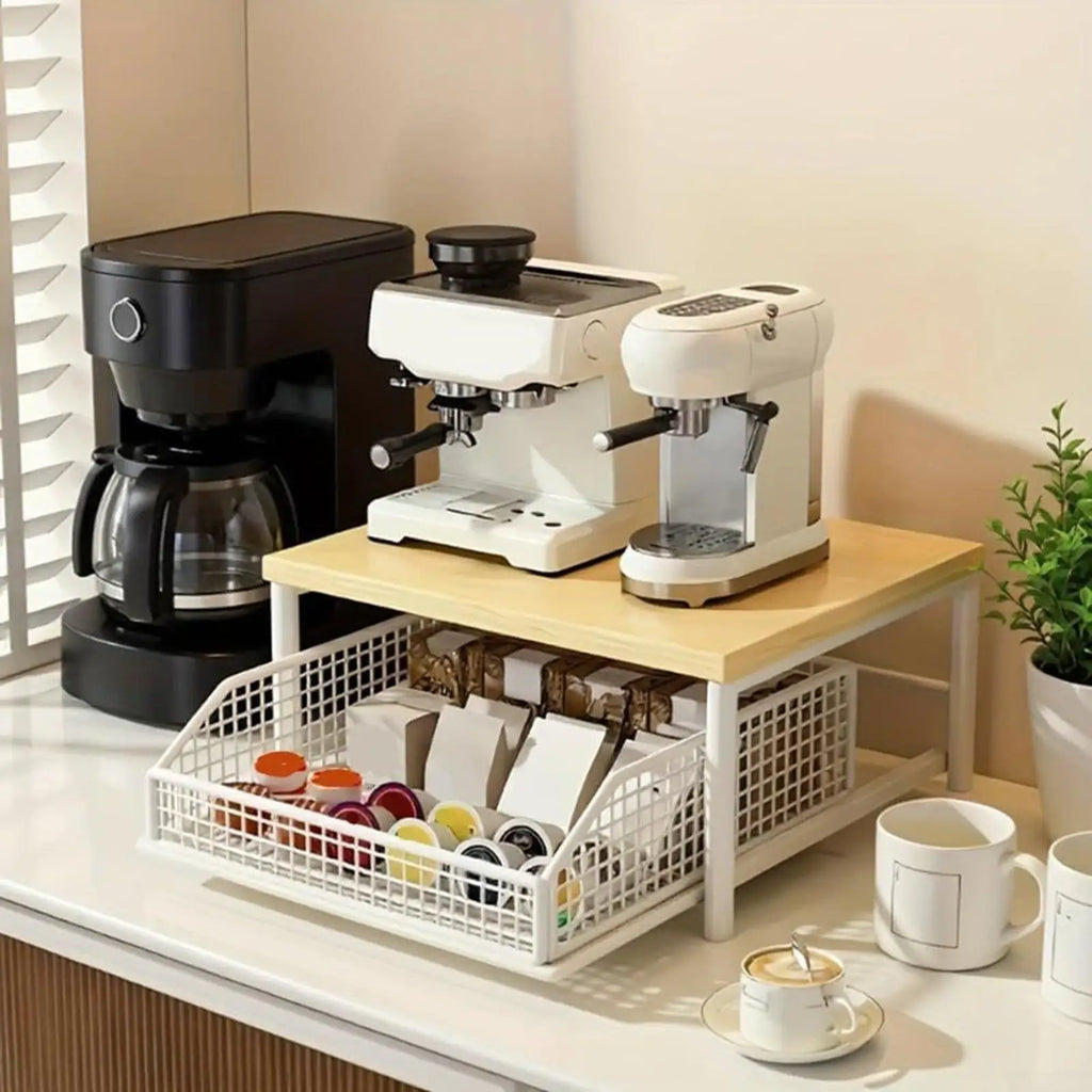 Kitchen Shelf 2-Tier Vertical Holder Organizer Culinary Shelf Organizer for Pantry Kitchen Bathroom Garage Shower Bar Apartment