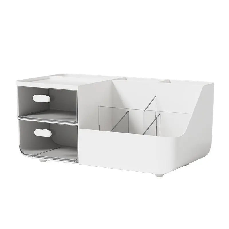 Desktop Storage Box, Divided Drawer For Easy Organization, Office Stationery Organizer, Study Desk Storage Rack