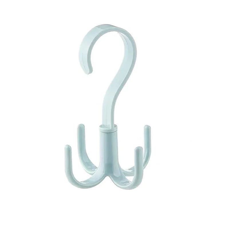 Rotated Hanger Hooks Wardrobe Closet Organizer Space Saving Clothes Rack for Bags Shoes Belts Scarves Storage
