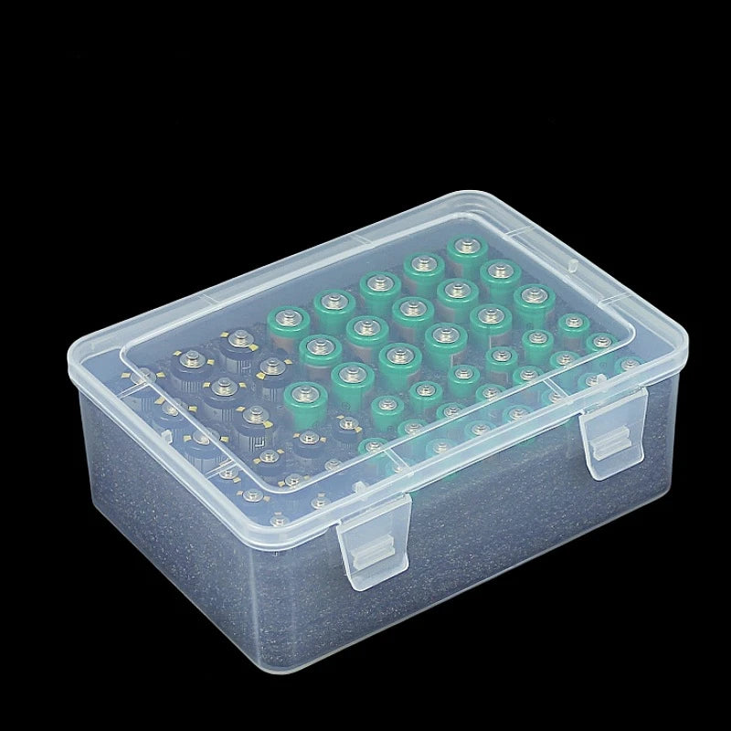 Battery Storage Organizer Holder Holds 54 AA AAA Batteries, Battery Box Case Garage Container,Home Drawer Organization Dispenser