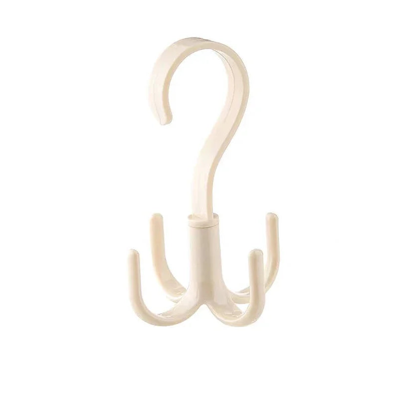Rotated Hanger Hooks Wardrobe Closet Organizer Space Saving Clothes Rack for Bags Shoes Belts Scarves Storage