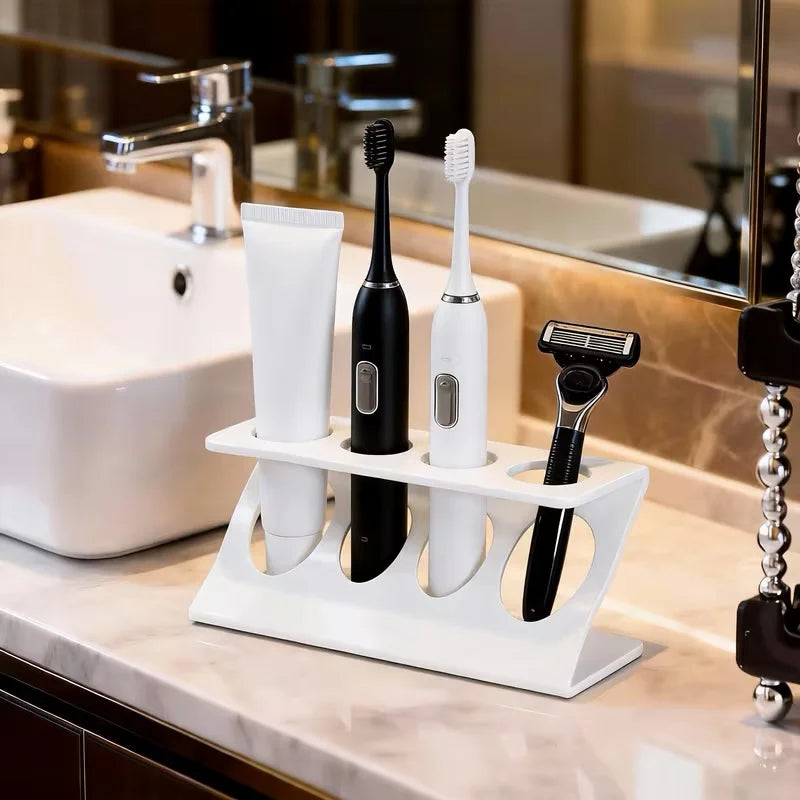 Bathroom Multipurpose Storage Rack for Toothbrush Holder, Multifunctional Drain Rack Organizer, Desktop Organizer for Bathroom