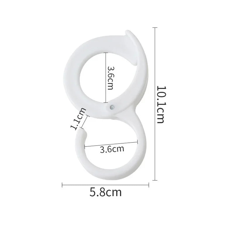 Rotated Hanger Hooks Wardrobe Closet Organizer Space Saving Clothes Rack for Bags Shoes Belts Scarves Storage