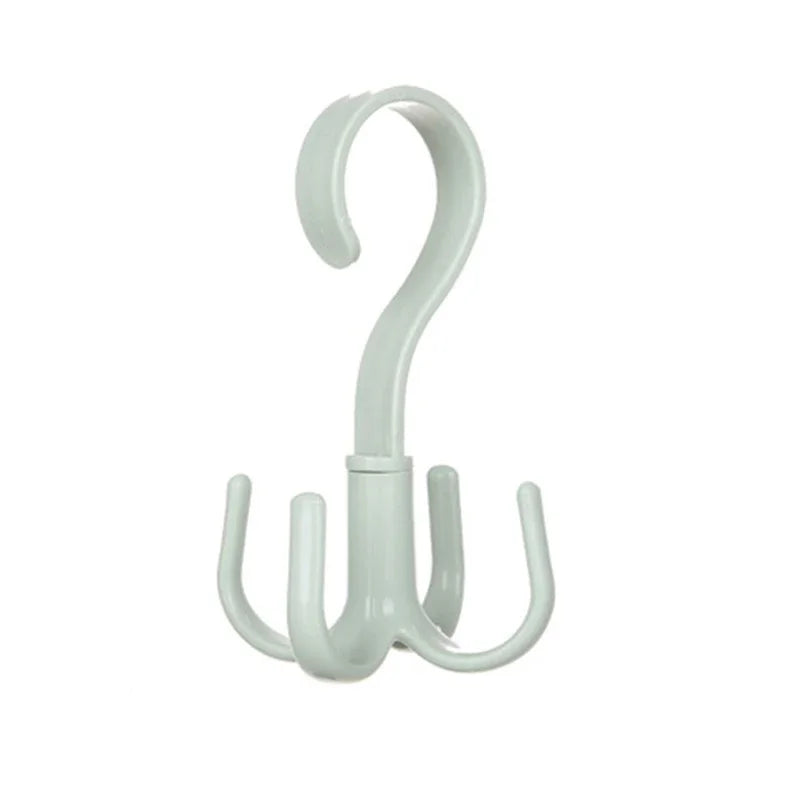 Rotated Hanger Hooks Wardrobe Closet Organizer Space Saving Clothes Rack for Bags Shoes Belts Scarves Storage
